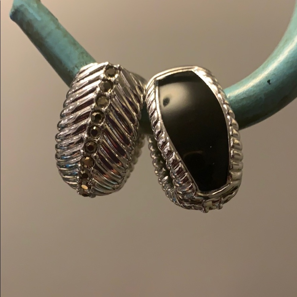 NWOT Reversible Black Onyx Sterling Silver Earrings ‼️‼️